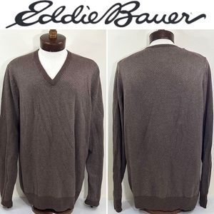 Eddie Bauer Men’s V-Neck Pullover Sweater